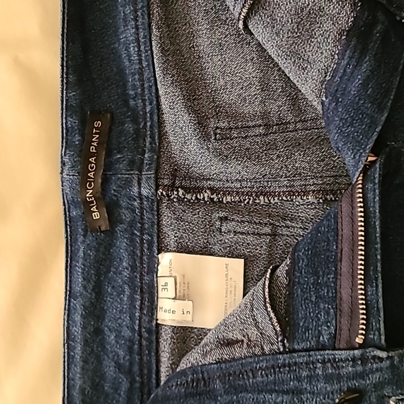 Authentic Balenciaga.Pants Blue Denim Slim Fit Jeans - Picture 9 of 14